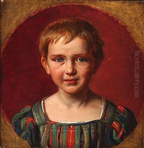 Portrait Of A Young Boy by Ludwig August Smith