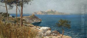 Capri From Sorrento by Carlo Brancaccio