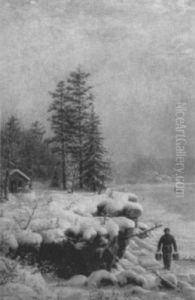 A Winter Landscape by Mortimer L. Smith