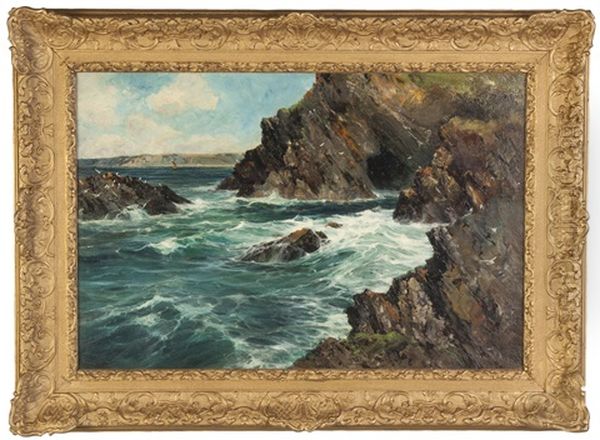 The Rugged Cliffs Of Cornwall - view 1