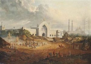 The Muharram Procession To The Great Imambara, Lucknow by Robert (Col.) Smith