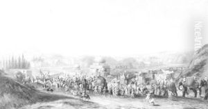 The Procession Of A Mughal Emperor Through The Ruins Of Old Delhi by Robert (Col.) Smith