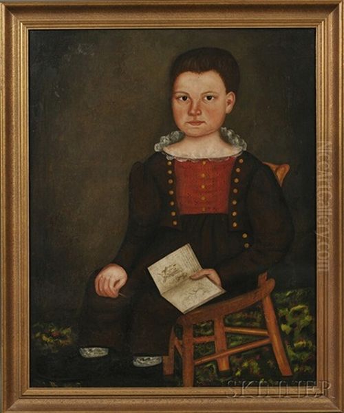 Portrait Of Abner Chase Stockin, Age Three, Of Monmouth, Maine - view 1