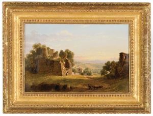 Tomb Of Aruno Near Albano 1852