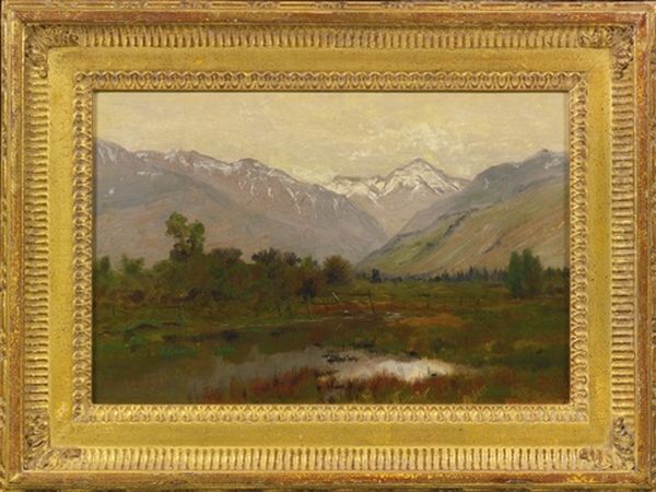 Pennsylvania Landscape With River And Train - view 1