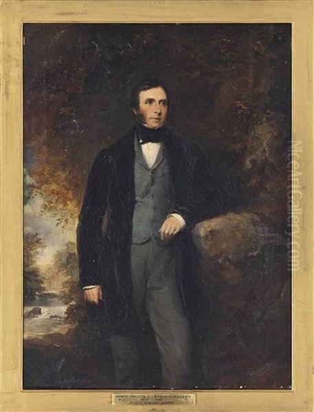 Portrait Of Henry Prittie, 3rd Baron Dunalley (1807-1885) And Portrait Of The Honourable Anne Maria Louisa O'callaghan (pair) - view 1