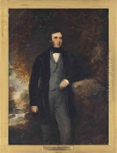 Portrait Of Henry Prittie, 3rd Baron Dunalley (1807-1885) And Portrait Of The Honourable Anne Maria Louisa O'callaghan (pair) by Stephen Catterson Smith