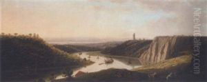 View Of Shipping On The River Avon From Durdham Down, Near Bristol