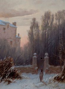 The Old Estate In Winter by Thomas Lochlan Smith