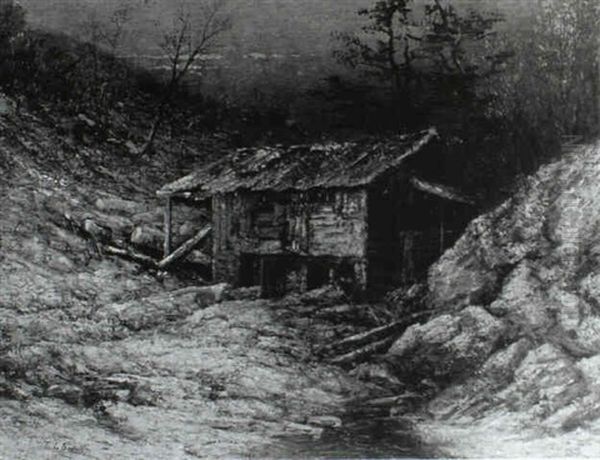 Adirondack Cabin In Winter - view 1