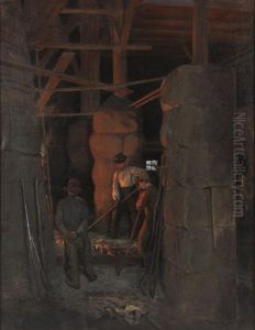 Smeder I Arbete, Troligen Bergslagen by Wilhelm Smith