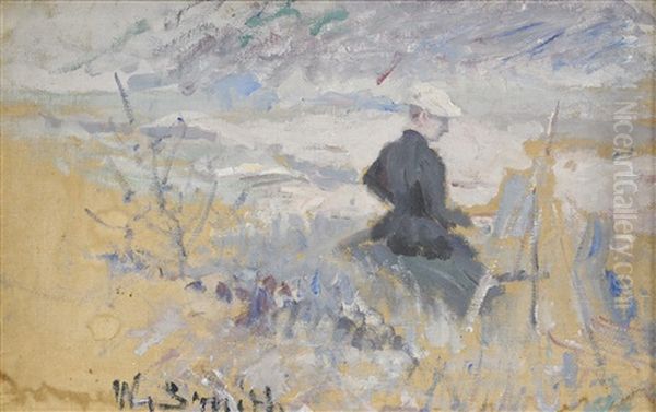 Constance Schultzberg Malar Pa Stranden, Capri 1891 - view 1