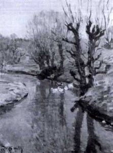 Simmande Ander I Varlandskap by Wilhelm Smith