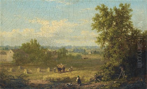 Paysage Et Moisson Au Conneticut - view 1