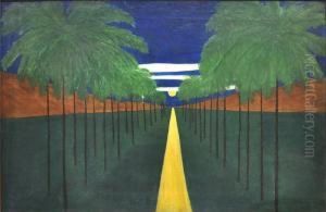 Naive Landschaft by Emile Pierre Branchard