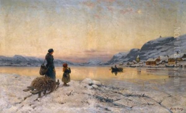 Winter Day By The Fjord - view 1