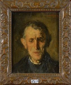 Portrait D"un Vieil Homme by Jacobs (Jakob) Smits