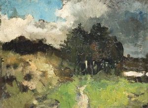 Arbres Aupres De La Ferme by Jacobs (Jakob) Smits