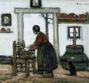 La Lessiveuse by Jacobs (Jakob) Smits