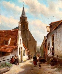Straatje Bij De Oude Kerk Van Scheveningen