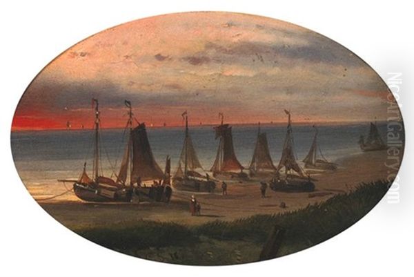 Flatboats On The Beach - view 1