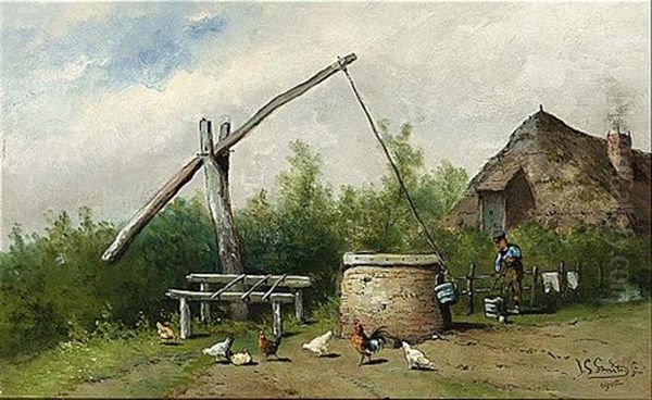 A Figure Near A Well - view 1