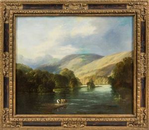 Landscape With Stream And Cattle Landscape With Stream And Cattle