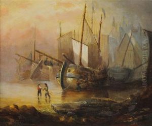 Harbor Scene Harbor Scene