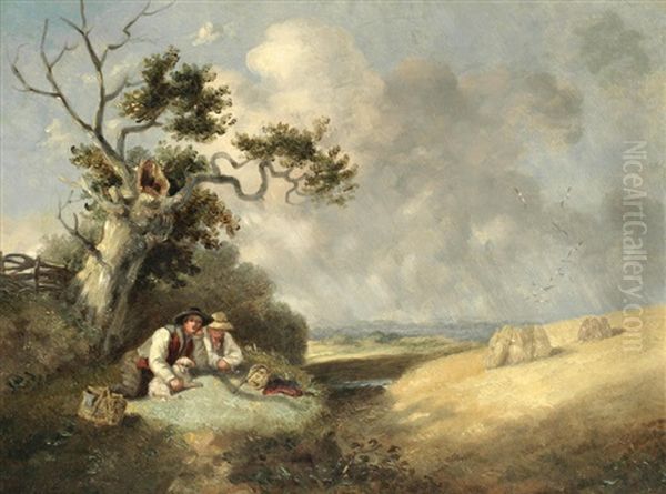 A Rest, Travellers On The Road; A Pair - view 1