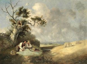 A Rest, Travellers On The Road; A Pair by Thomas Smythe