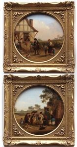 Punch And Judy And Hurdy Gurdy Man by Thomas Smythe