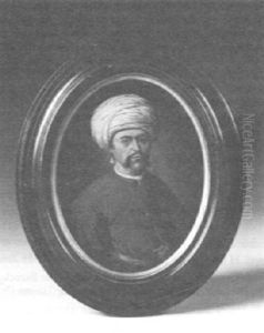 Bildnis Eines Herrn In Orientalischer Kostumierung Mit Einem Papagei by Abraham Snaphaen