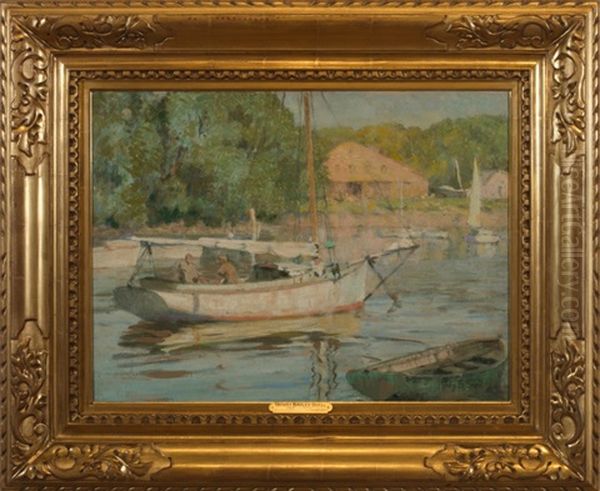 The "st. George" And The "arethusa" On The Hamoaze Near Bull Point - view 1