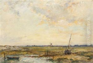 Landscape Windmill by James Herbert Snell