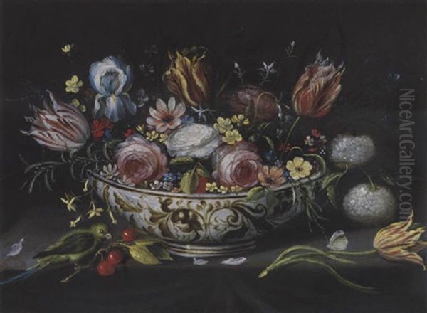 Blumen In Einer Porzellan-bol - view 1