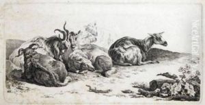A Group Of Animal Studies by Friedrich August Brand