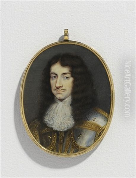King Charles Ii, In Steel Cuirass And Pauldrons With Gilt Detailing - view 1