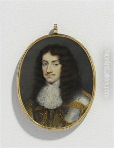 King Charles Ii, In Steel Cuirass And Pauldrons With Gilt Detailing