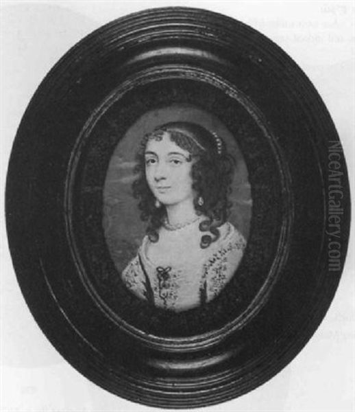 Elizabeth May, In Pale Yellow Dress Embroidered With Black And Gold Thread With White Underslip - view 1