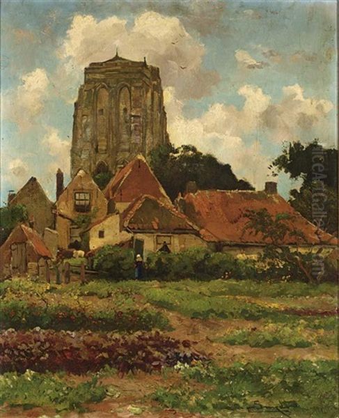 View Of A Village With Vegetable Garden, Zeeland - view 1