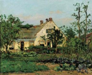 A Peasant Woman In Kitchengarden by Chris Snijders