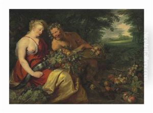 Ceres And Pan by Frans Snijders