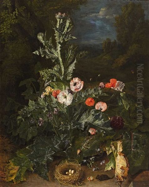 Still Life With Thistle And Nest - view 1