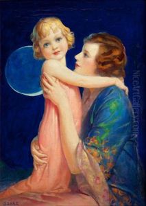 Mother And Child by William F. Soare