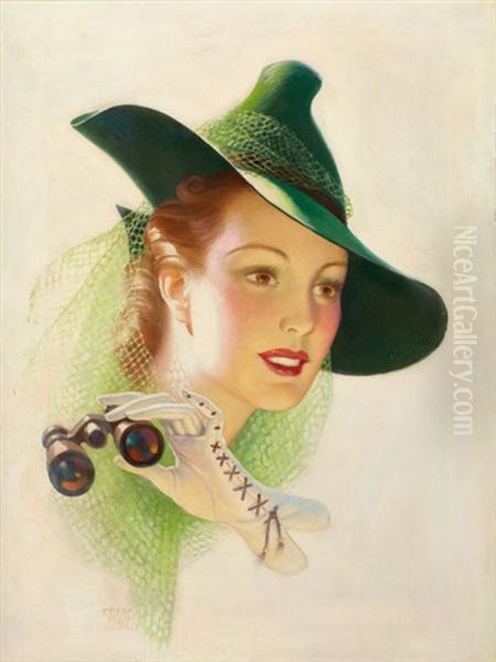 Pin Up With Binoculars - view 1