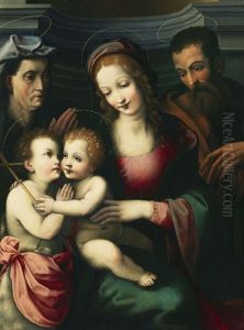 Heilige Familie Mit Johannesknaben Heilige Familie Mit Johannesknaben