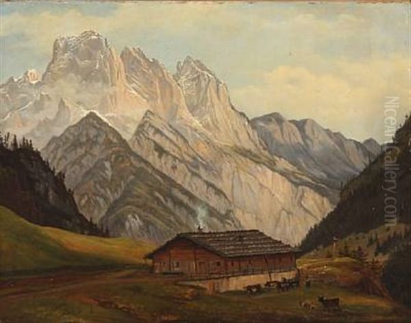 Mountain Landscape From Oetz In Austria - view 1