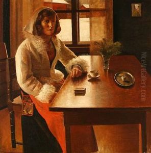 Sondag Morgen - Faerdig For Promenaden Til Kirken by Axel Soeborg