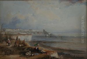 Ramsgate Sands; Scene On The Kent Coast Two by Edward Paxman Brandard