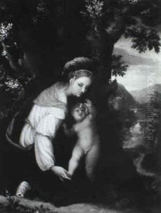 Madonna Col Bambino by Giovanni Soens